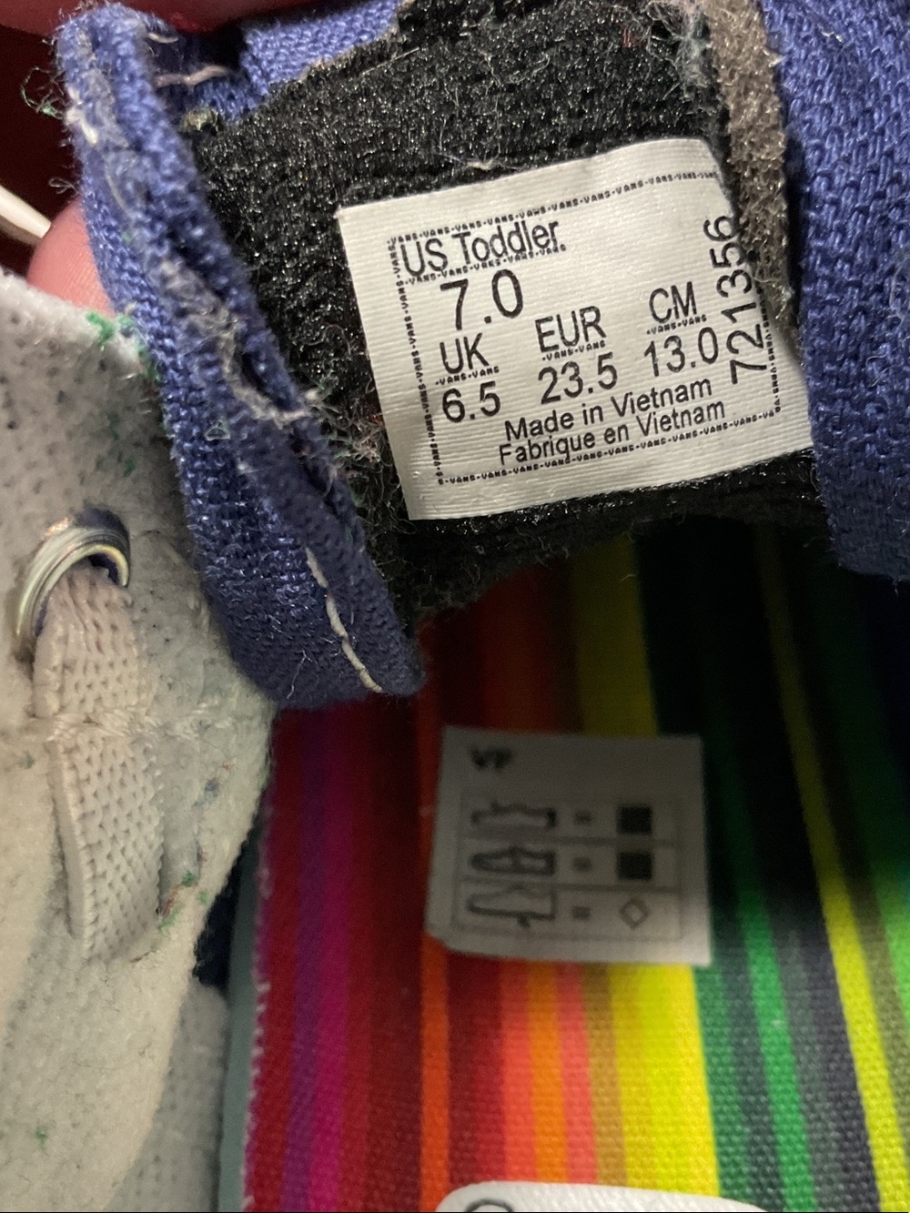 Vans and crayola collaboration toddler shoes - Picture 6 of 7